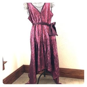 **STUNNING Marsala Sequin Dress